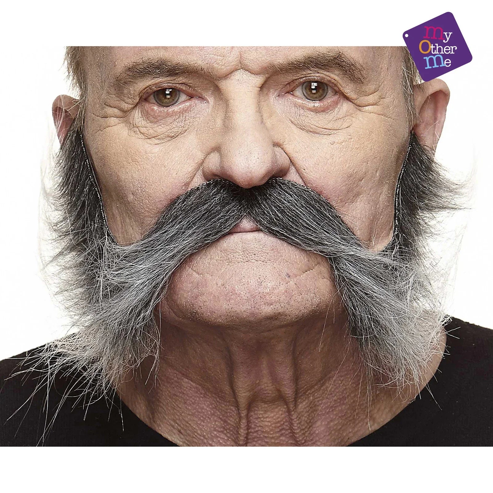 Bigote Canoso con Pastillas Unidas Barbas y Bigotes Viving